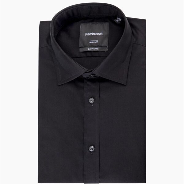 London Black Poplin Shirt