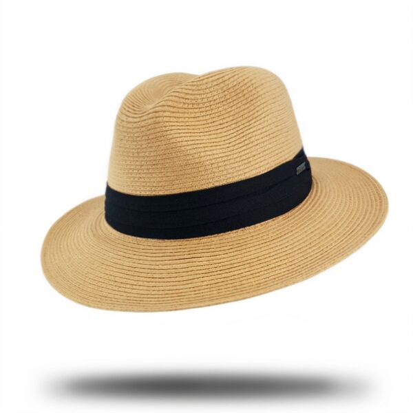 Stanton Panama Style Fedora - Tan